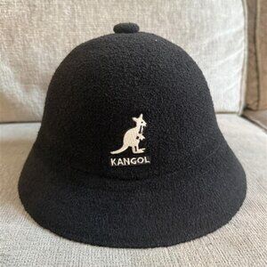Kangol Bermuda Casual Bucket Hat Authentic Black Terry Large Classic logo